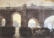 Joseph Mallord William Turner Old London bridge oil painting